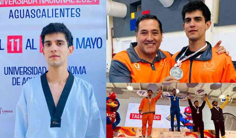 Da “Nacho” Pérez plata en TKD para la UAT. 1 Da Nacho P