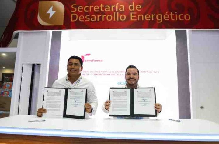 Firma SEDENER convenio de colaboracion con la Estacion de Compresion Soto La Marina 2