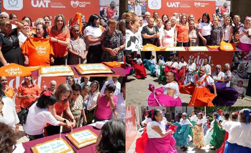 Festeja UAT al club universitario Edad de Oro en el Día de los Abuelitos. 1 Festeja UAT al club universitario Eda