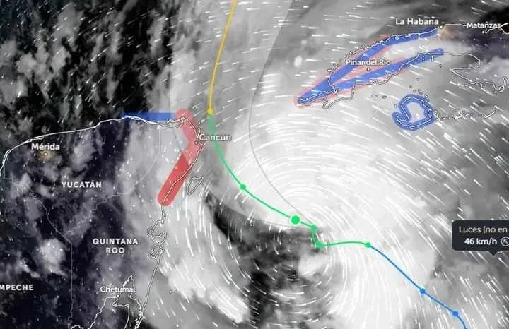 Helene podría impactar Quintana Roo y dirigirse a Florida; declaran emergencia en 61 condados. 9 Helene podria tocar tierra