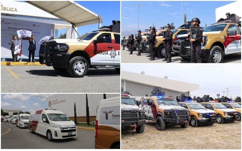 Con equipamiento de parque vehicular a la Guardia Estatal, Tamaulipas se fortalece en materia de seguridad 1 Con equipamiento de parque vehicular a la Guard