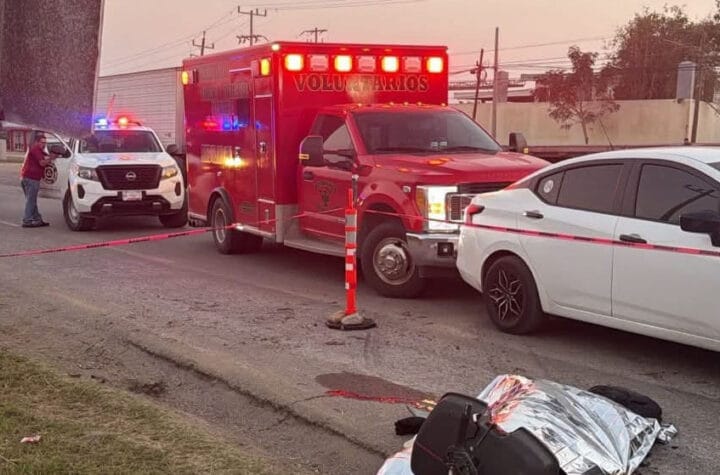 Accidente de motociclista en Santa Amalia
