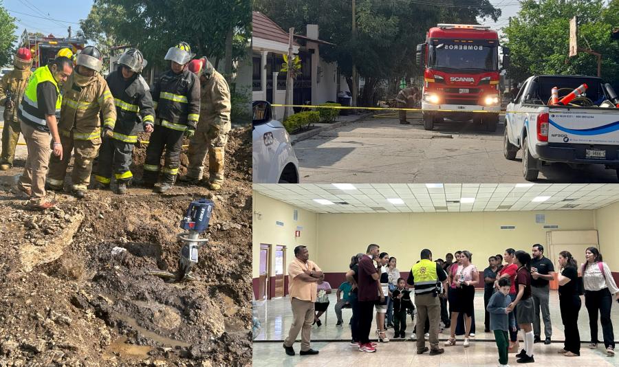 Fuga de gas ocasiona desalojo de