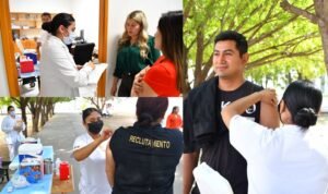 Realizan SSPT e ISSSTE campaña de vacunación contra el sarampión 4 Realizan SSPT e ISSSTE campana de vacunacion