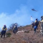 Controlado incendio forestal Puerto del Vol