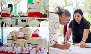 Entrega SEBIEN estufas y tinacos