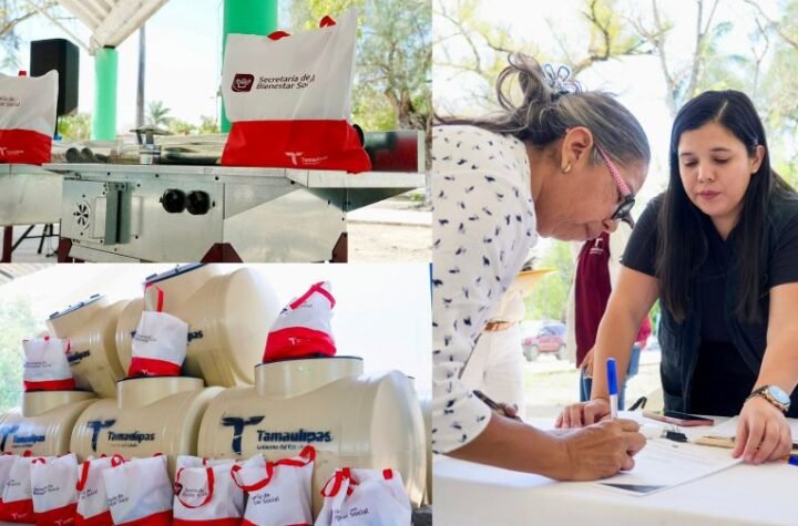 Entrega SEBIEN estufas y tinacos