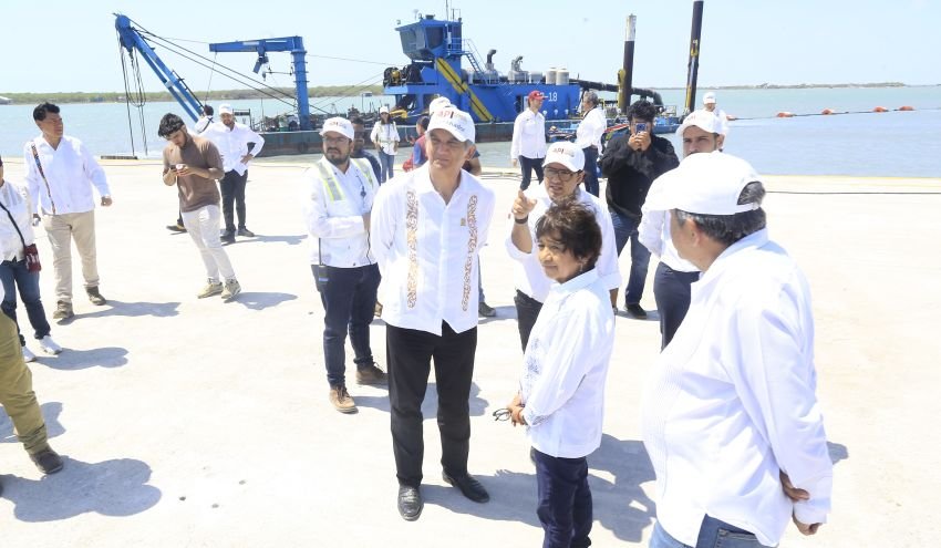 Constatan Américo y titular de la Sedatu obras de urbanización en el Puerto del Norte en Matamoros 1 Constatan Americo y titular de la Sedatu o