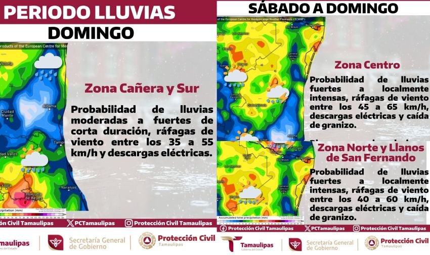 Proteccion Civil Tamaulipas alerta