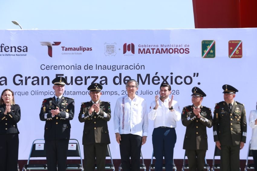 Inaugura Américo exposición La Gran Fuerza de México; destaca apoyos de la presidenta Sheinbaum para la frontera tamaulipeca 1 Inaugura Americo exposicion La Gran Fuerza de