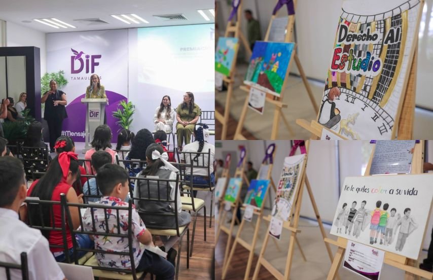 Premia DIF Tamaulipas a los ganadores del Concurso de Dibujo sobre Trabajo Infantil y Elaboración de Cartel 1 Premia DIF Tamaulipas a los ganadores del