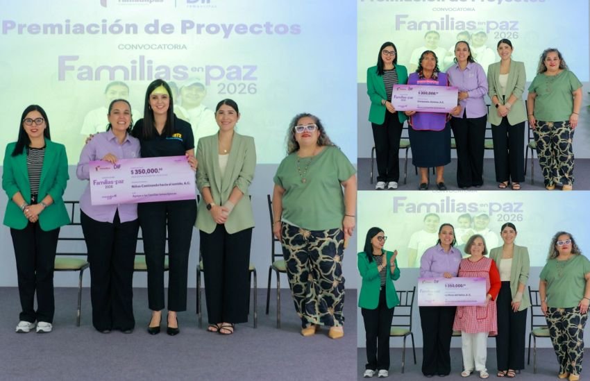 Premia DIF Tamaulipas a organizaciones ganadoras de la convocatoria Familias en Paz 2026 1 Premia DIF Tamaulipas a or