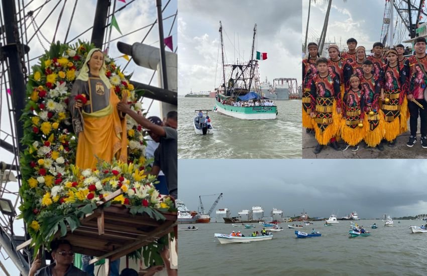 Procesión Náutica de la Virgen del Carmen fortalece la tradición y el turismo en el sur de Tamaulipas 1 Procesion Nautica de la Virgen del Carmen